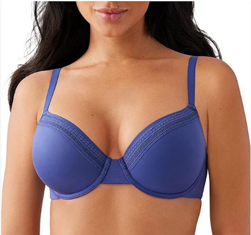 NWT Wacoal 40C Perfect Primer Convertible T-Shirt Bra 853213 Bright Blue 135350