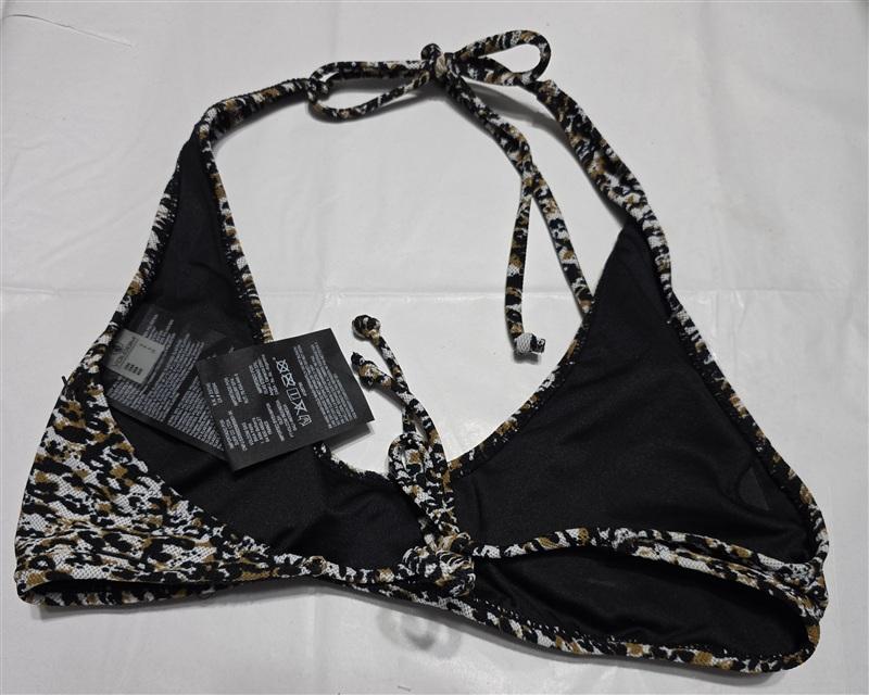NWOT Volcom Ran Wyld S Triangle Animal Print Bikini Swim Top 135364