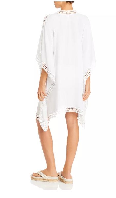 NWTD Tommy Bahama L Lace Tunic w/ Inset Edge Swim Cover Up Dress White 135366