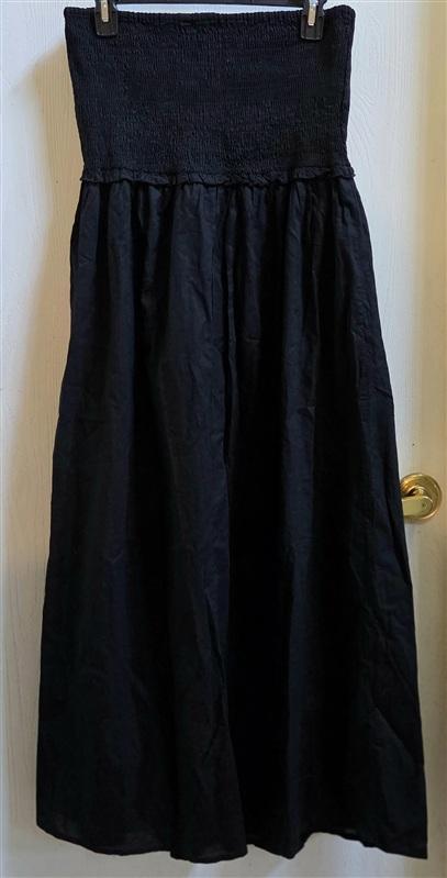 NWT Only Claudia Large Smock Tube Bandeau Dress Black 135372