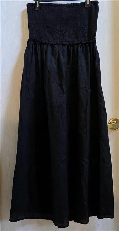 NWT Only Claudia Large Smock Tube Bandeau Dress Black 135372