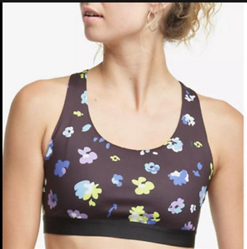 NWT Champion L Absolute Sport Compression Sports Bra B6804P Floral 135384