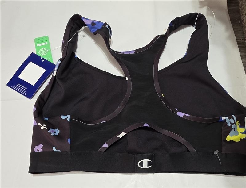 NWT Champion L Absolute Sport Compression Sports Bra B6804P Floral 135384