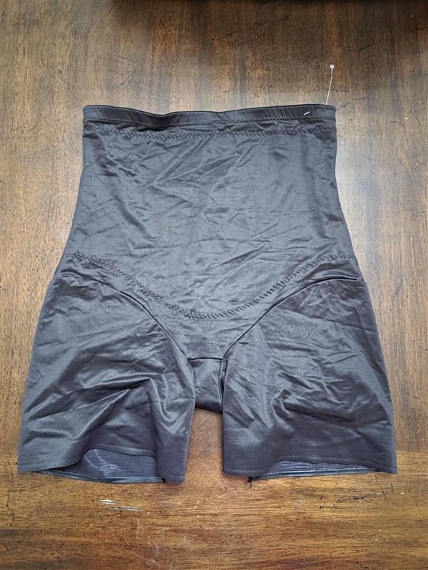 NWT Miraclesuit 2xl Shape Away Back Magic Hi-Waist Thigh Slimmer 2919 BLK 135394