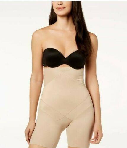 NWOT MiracleSuit XL Instant Tummy Tuck Hi-Waist Thigh Slimmer Beige 2419 135395