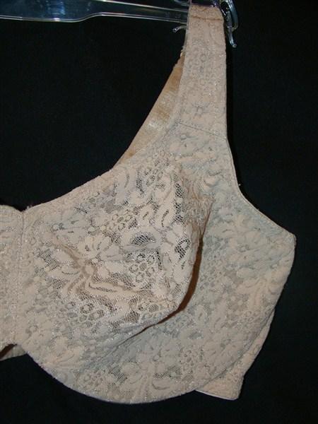 NWT Wacoal 34D Halo Lace Full Coverage Underwire Bra 65547 Beige 135397