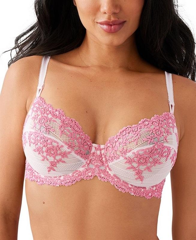 NWOT Wacoal 34C Embrace Lace Underwire Bra 65191 Pink 135398