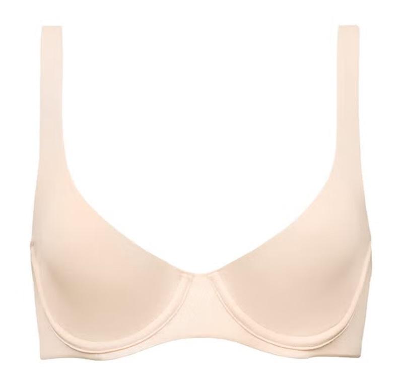 NWTD CUUP 34F The Scoop Ivory Microfiber Underwire Bra 135400