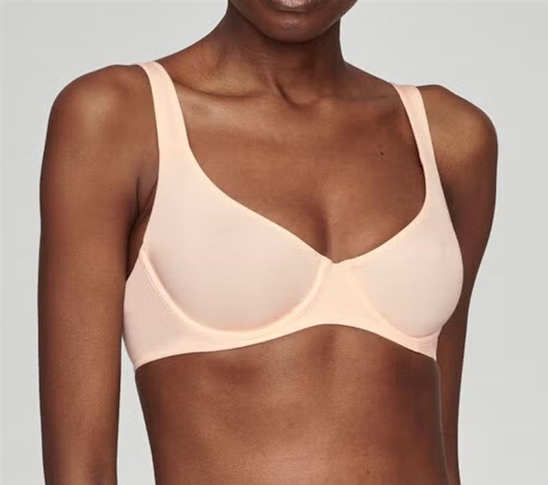 NWTD CUUP 34F The Scoop Ivory Microfiber Underwire Bra 135400