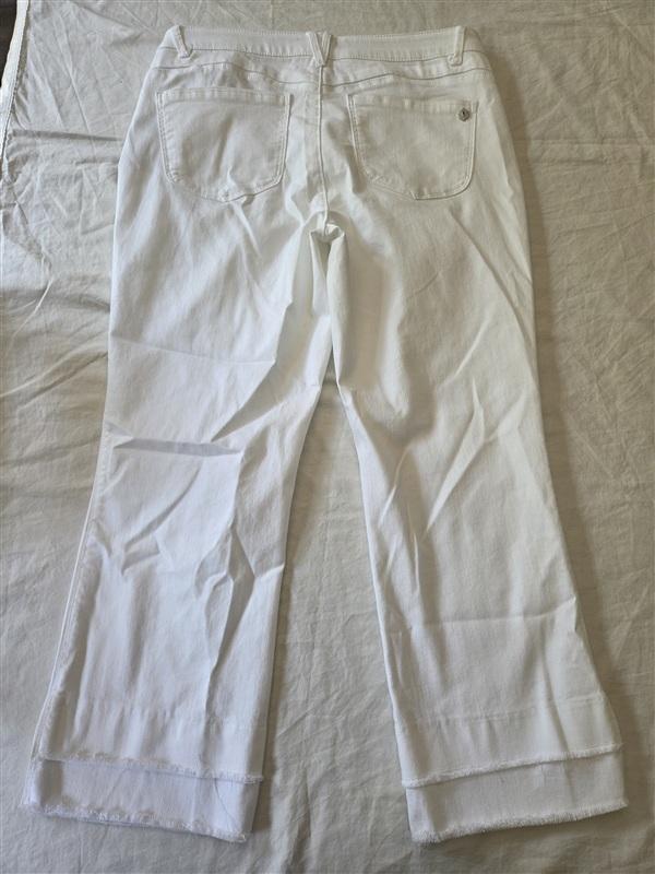 NWT Democracy 14 Ab"solution Mid-Rise Flare Jeans Double Layer Fray Hem 135411