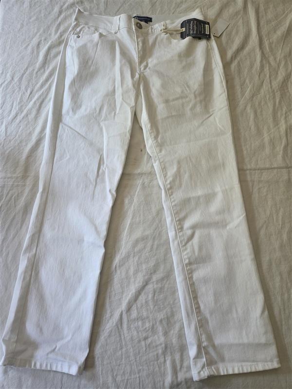 NWT Democracy 16 "Ab"solution Optic White Straight Leg Jeans 135412