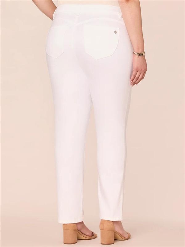 NWT Democracy 14"Ab"solution Optic White Straight Leg Jeans 135419