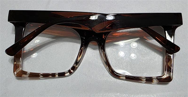 NWT EyeKepper 2.0 Square Cat Eye Brown Tortoise Readers Reading Glasses 135429