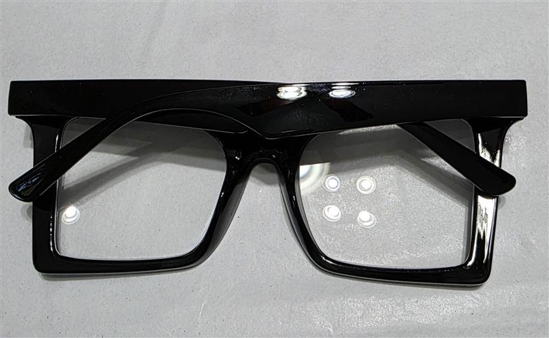 NWT EyeKepper 2.0 Square Cat Eye Black Readers Reading Glasses 13543