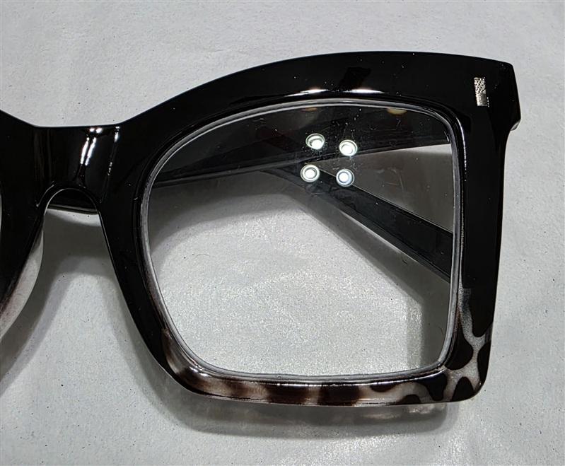NWT EyeKepper 1.5 Square Cat Eye Black Tortoise Readers Reading Glasses 135434