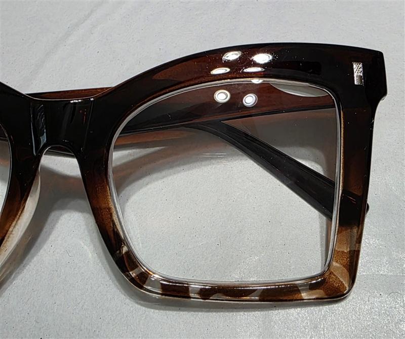 NWT EyeKepper 1.5 Square Cat Eye Brown Tortoise Readers Reading Glasses 135435