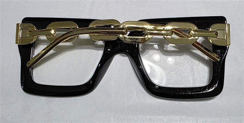 NWT EyeKepper 2.0 Square Cat Eye Black Chain Arm Readers Reading Glasses 135438