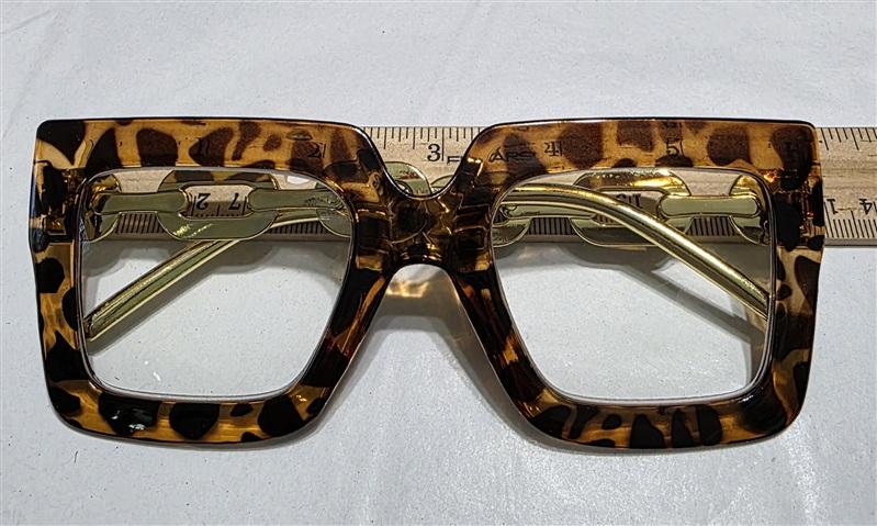 NWT EyeKepper 2.0 Square Cat Eye Animal Chain Arm Readers Reading Glasses 135441