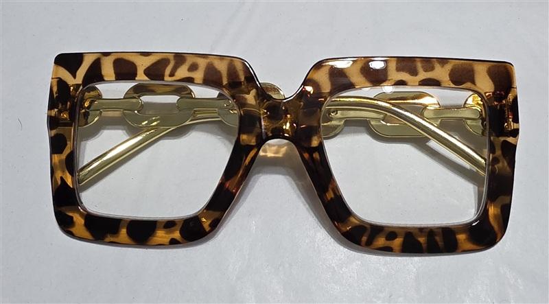 NWT EyeKepper 2.0 Square Cat Eye Animal Chain Arm Readers Reading Glasses 135441