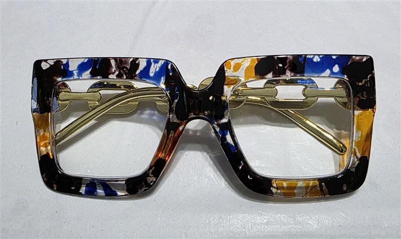 NWT EyeKepper 2.0 Square Cat Eye Animal Chain Arm Readers Reading Glasses 135442