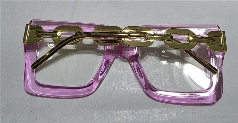 NWT EyeKepper 1.5 Square Cat Eye Pink Chain Arm Readers Reading Glasses 135446