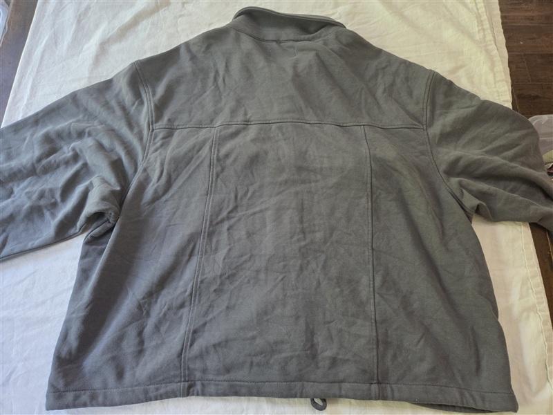 NWOT Vigoss 3X Snap Front Utility Shacket Jacket Sage Green tie Bottom 135460