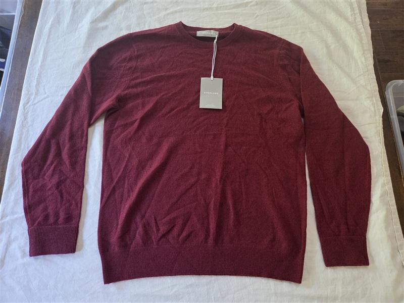 NWT Everlane M Cashmere Wine Long Sleeve Sweater Jumper 135461