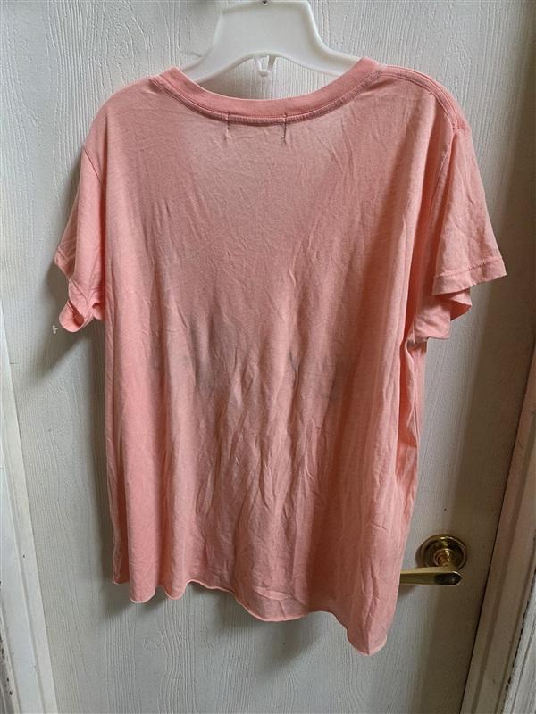 NWOTD Wildfox M Beach Patrol V Neck Graphic T Shirt Raw Hem T Shirt 135472