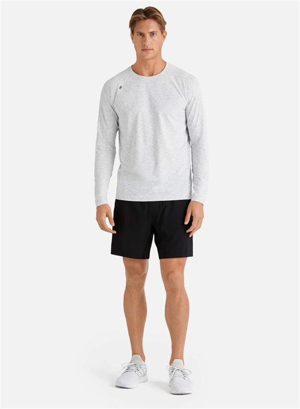 NWOT Rhone M Reign Long Sleeve Gray Space Dye T Shirt 135474