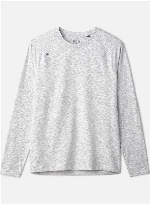 NWOT Rhone M Reign Long Sleeve Gray Space Dye T Shirt 135474