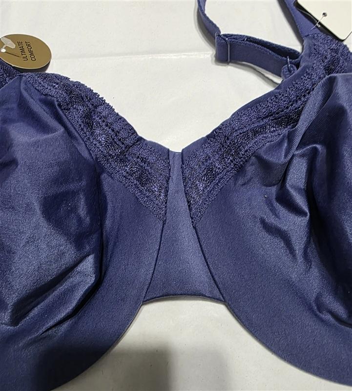 NWT Wacoal Perfect Primer 40D Full Figure Underwire Bra 855213 Blue 135477