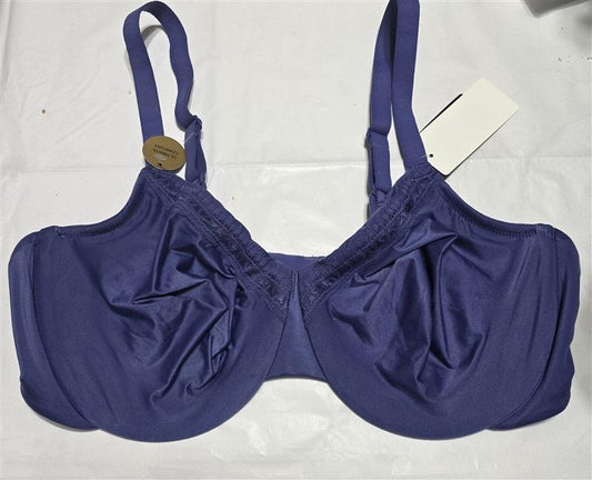 NWT Wacoal Perfect Primer 40D Full Figure Underwire Bra 855213 Blue 135477