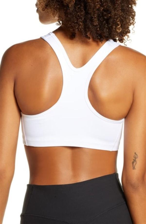 NWT Nike Pro M Classic Swoosh Medium Control Wireless Sports Bra White 135482