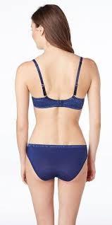 NWT Le Mystere 38D Safari Bra 9978 Navy Blue T-Shirt Bra 135485