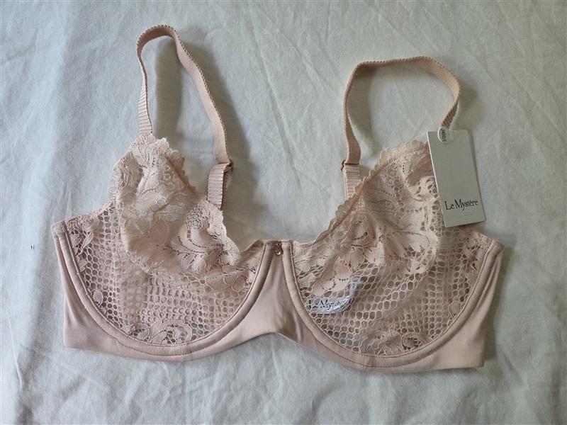 NWT Le Mystere 34DD Lace Allure Unlined Bra 8246 Pink 135487
