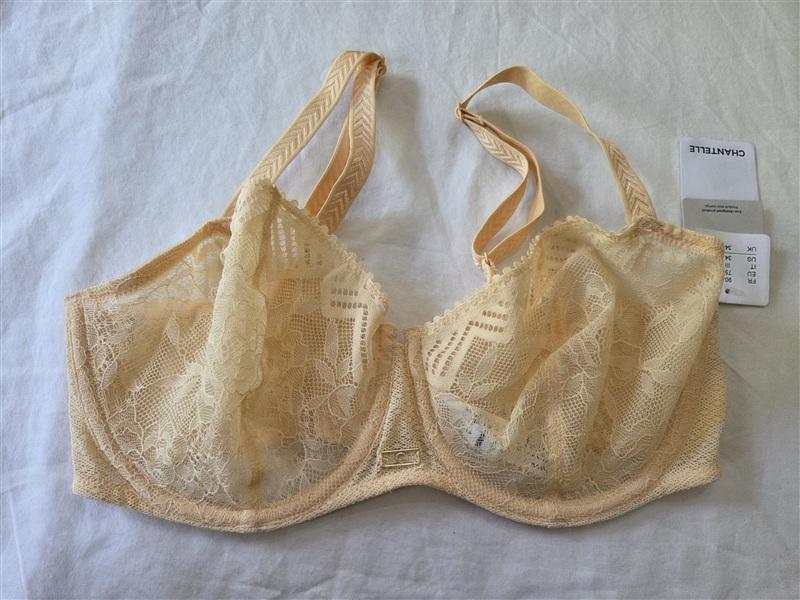 NWT Chantelle 34DDD Origins Half-Cup Bra Sunflower Yellow 135490