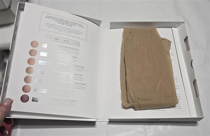 NWTD m6 Invisible Ultra Sheer Compression Tights Ivory L1 135496