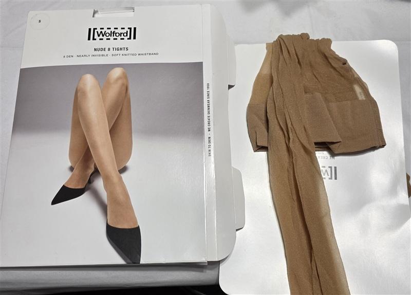 NWt Wolford S Nude 8 Tights Panty Hose Nearly Invisible 135498