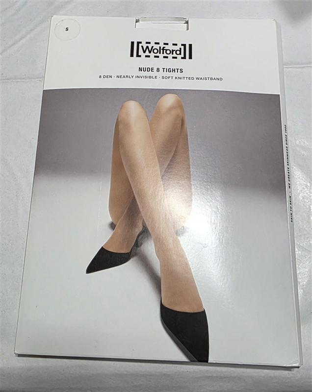 NWt Wolford S Nude 8 Tights Panty Hose Nearly Invisible 135498
