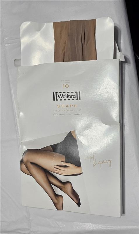NWT Wolford M Shape Individual 10 Control Top Tights Sand 135500