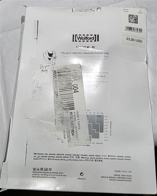 NWT Wolford SM Neon 40 Tights Shimmering Pantyhose Gobi 135508