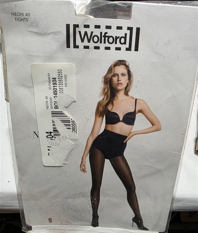 NWT Wolford SM Neon 40 Tights Shimmering Pantyhose Gobi 135508