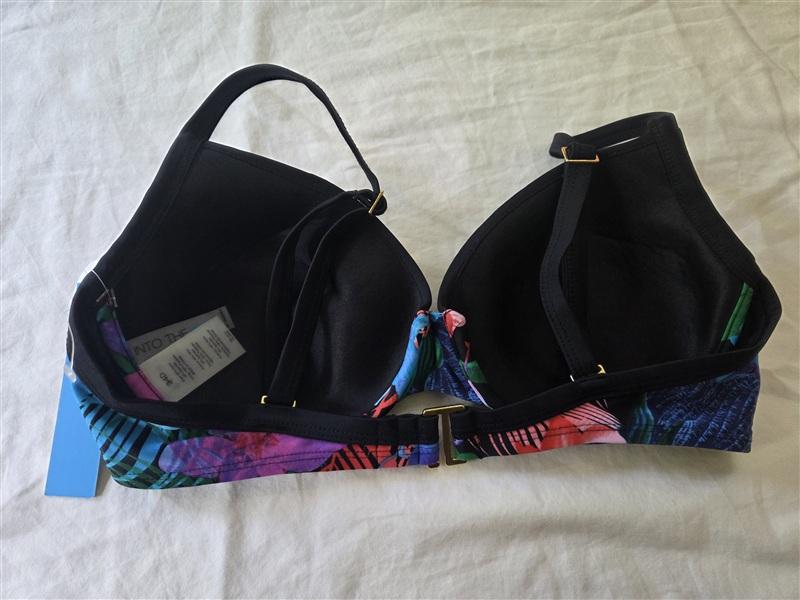 NWT Bleu Rod Beattie 34D Tropical Underwired Bikini Swim Top 135518