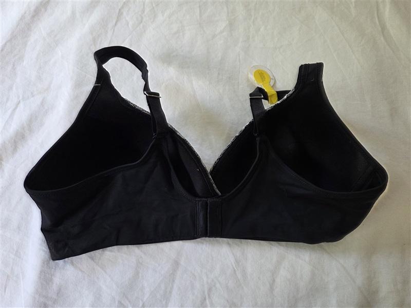 NWOT Hanes L Ultimate Cool Comfort X‑Temp Wire Free Bra HU18 Black 135526