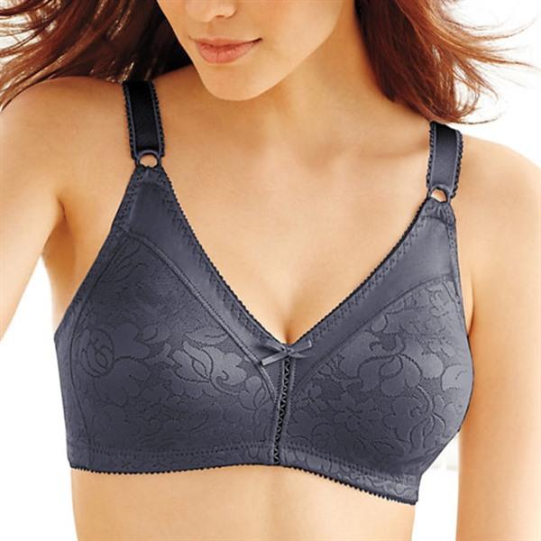 NWOT Bali 40C Double Support Spa Closure Bra 3372 Gray 135527