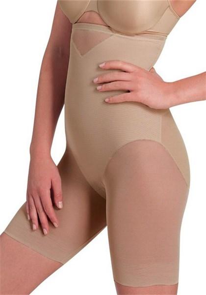 NWT Miraclesuit Medium Hi-Waist Thigh Slimmer 2789 Beige 135550