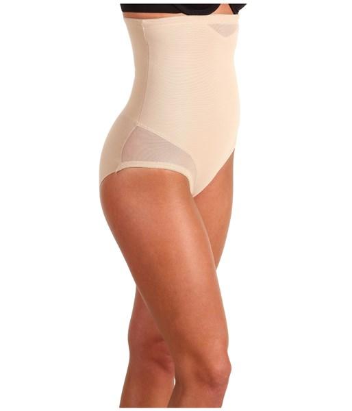 NWOT Miraclesuit Hi-Waist Brief 2785 SMALL Shaper Beige 135555