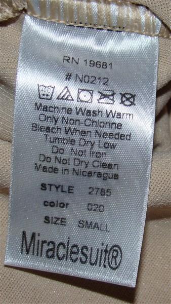 NWOT Miraclesuit Hi-Waist Brief 2785 SMALL Shaper Beige 135555