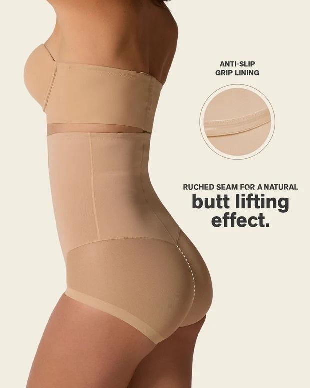 NWOT Leonisa XL Sheer Highlight Ex Hi-Waisted Sheer Bottom Sculpt Shaper Panty