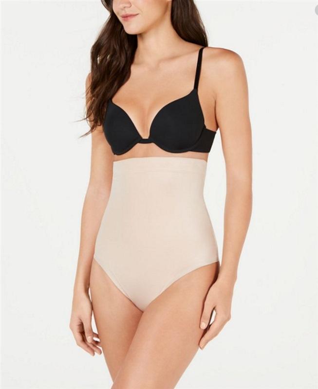 NWTD Spanx S Suit Your Fancy Control High-Waist Thong 10196R Beige 135565